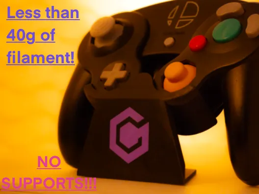 Sleek GameCube Controller Stand (No Supports)
