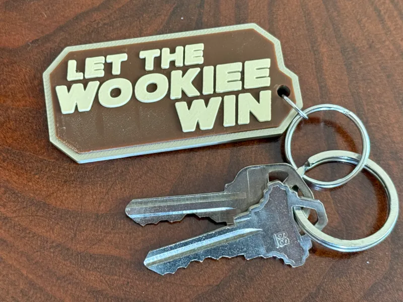 Let The Wookiee Win Keychain/Magnet - Star Wars