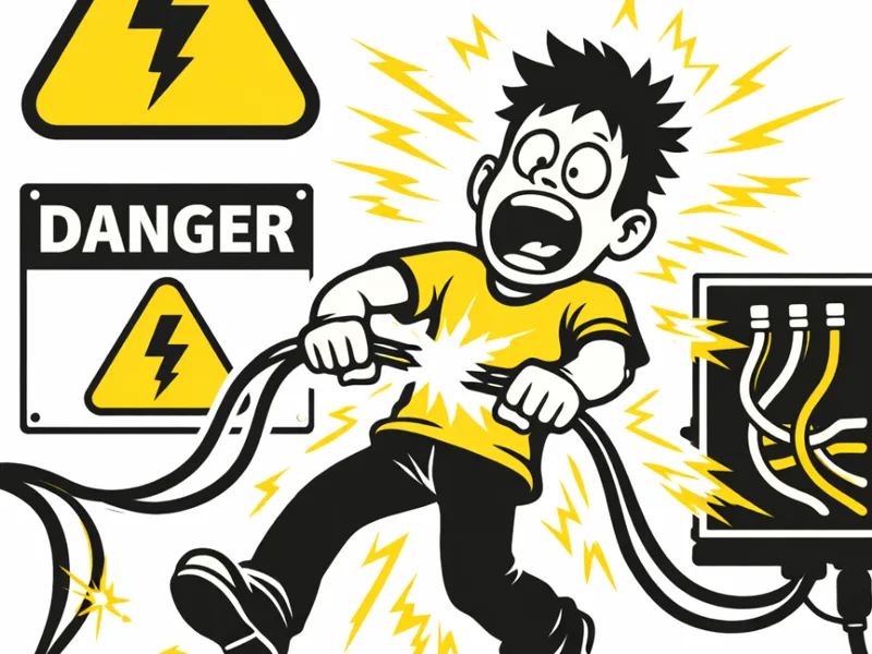 Panneau de signalisation – Danger Électrique