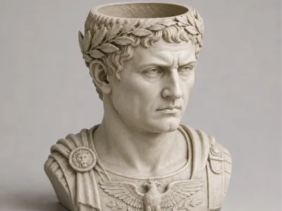 Ancient Roman Emperor Vase
