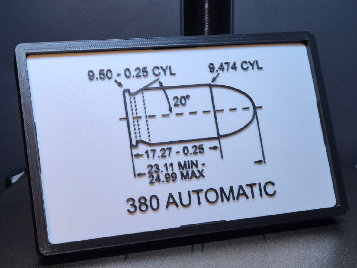 SAAMI-ish 380 automatic wall art