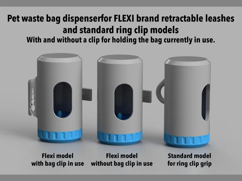 Porta‑Bolsas correas retractiles -Standard y Flexi