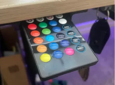 Under Desk LED remote holder