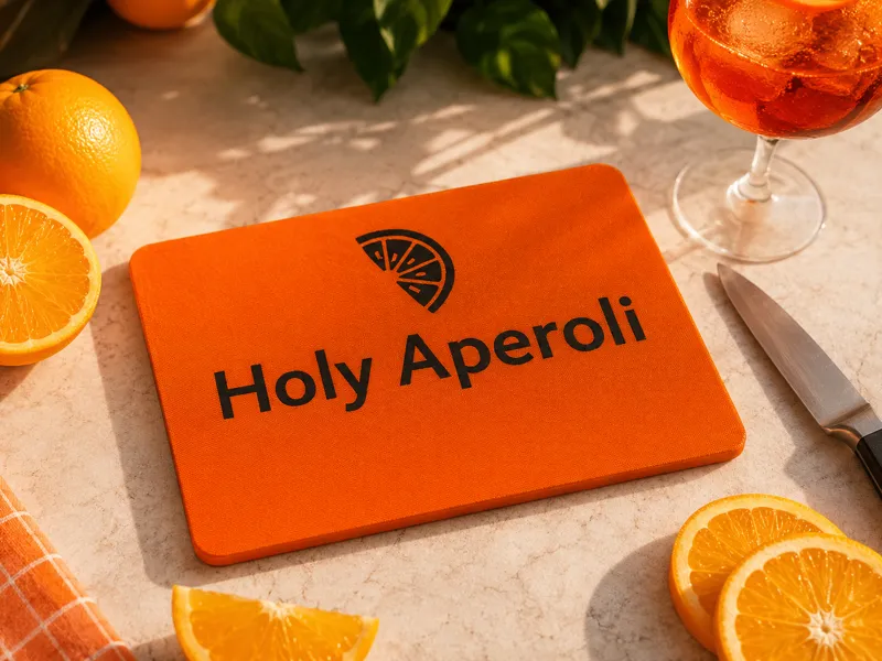 Orange Schneidbrett Aperol 