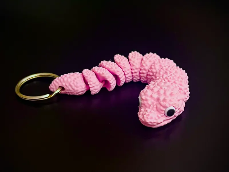 Baby Flexi Snake Keychain