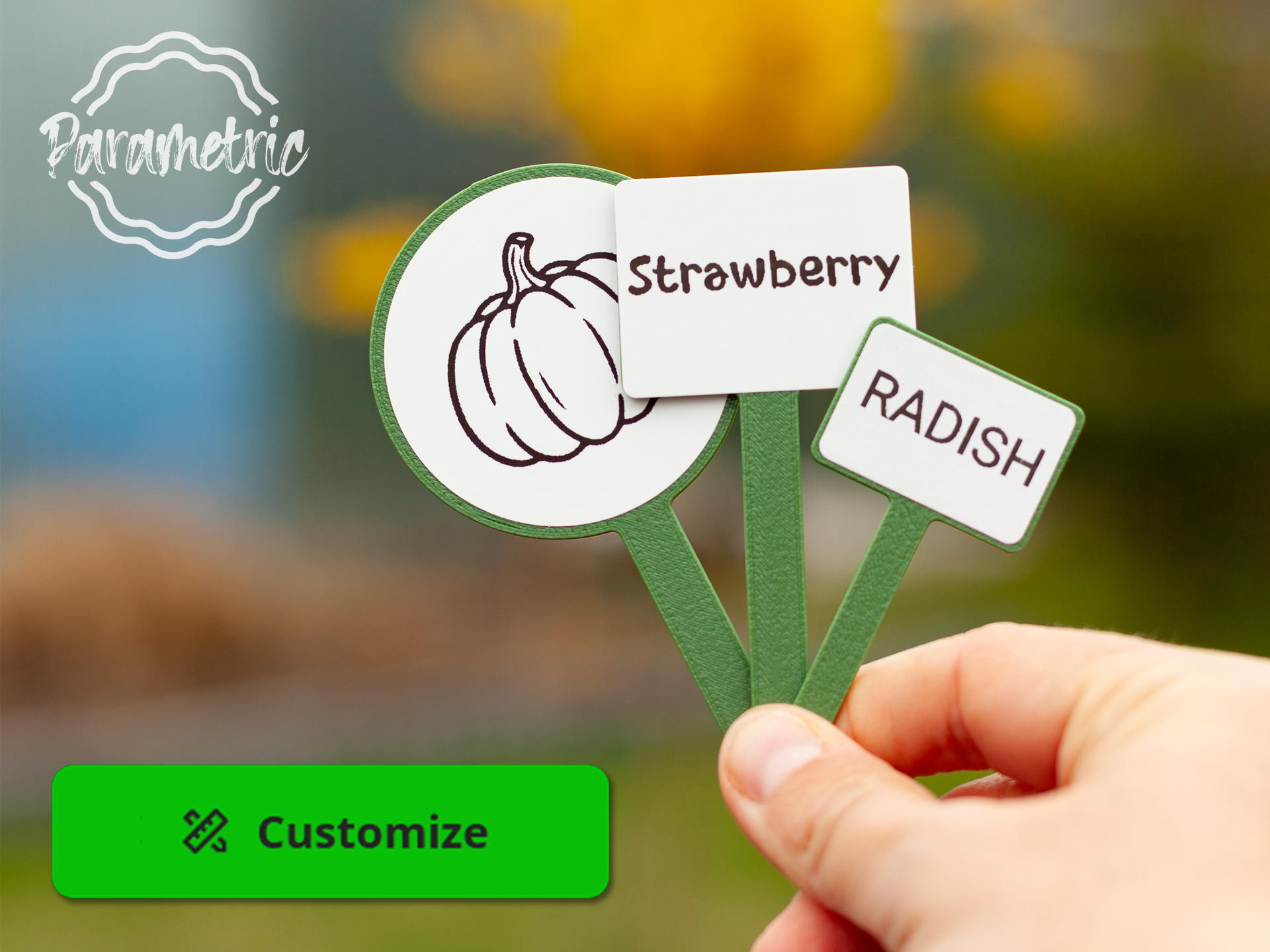 Customizable Garden Plant Tags - Parametric