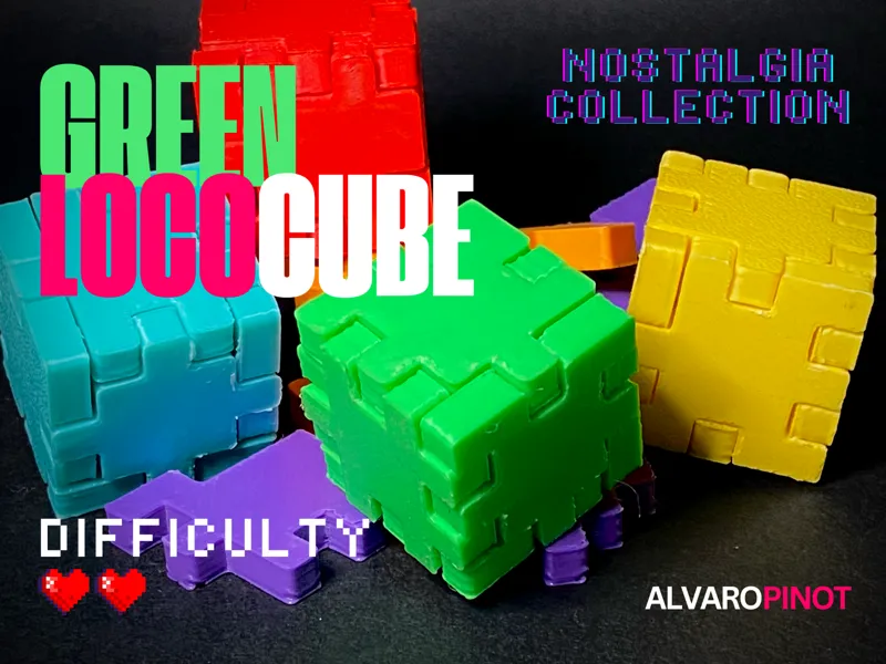 LocoCube Puzzle 2-6 Nostalgia Retro Collection