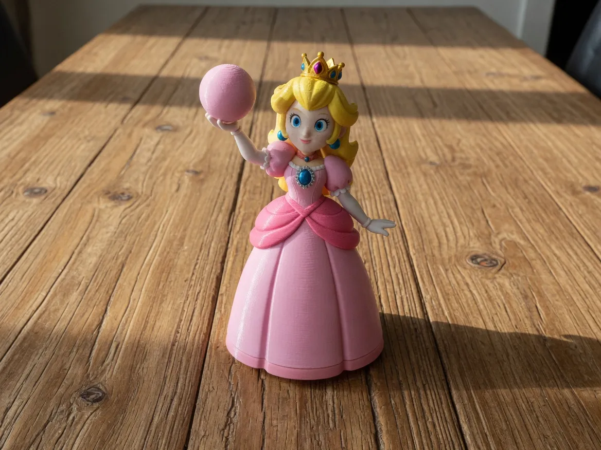 Princess Peach Raised Hand Figure | Super Mario - Free 3D Print Model ...