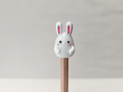 Little Rabbit Pencil Anti-Roll Anti-Bite Cap