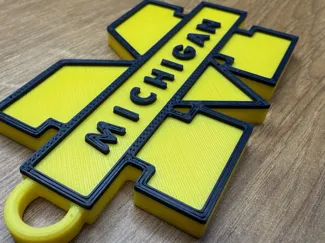 University of Michigan Keychain
