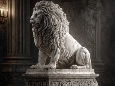 LEO ZODIAC STATUE