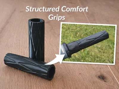 Structured Comfort Bike Grips for 22 mm Handlebars