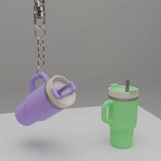 Mini Quencher Cup Keychain 3 Sizes - Stanley Style