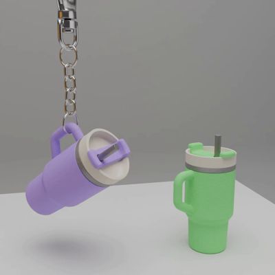 Mini Quencher Cup Keychain 3 Sizes - Stanley Style