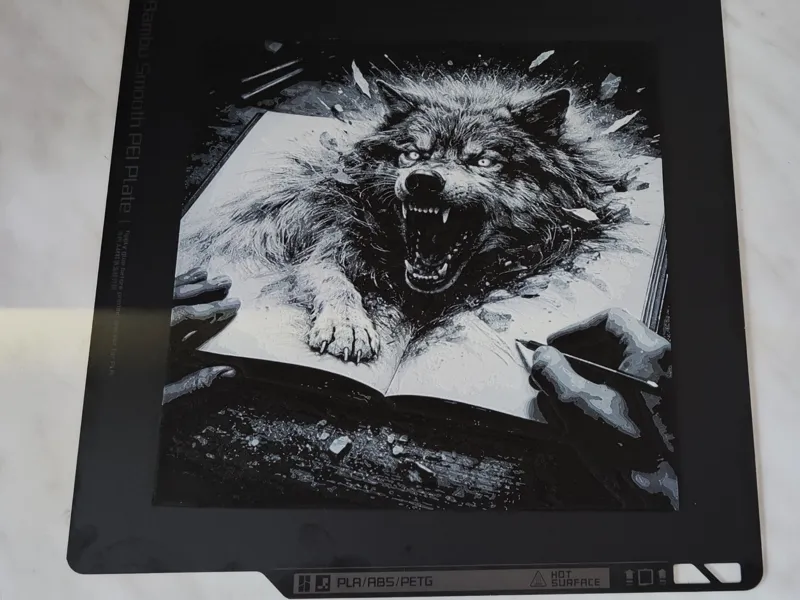 Wolf Chroma Canvas Hueforge
