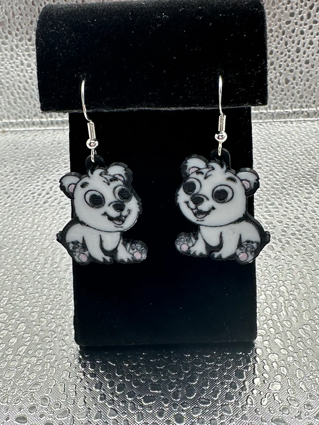 Polar Bear Earrings view 2