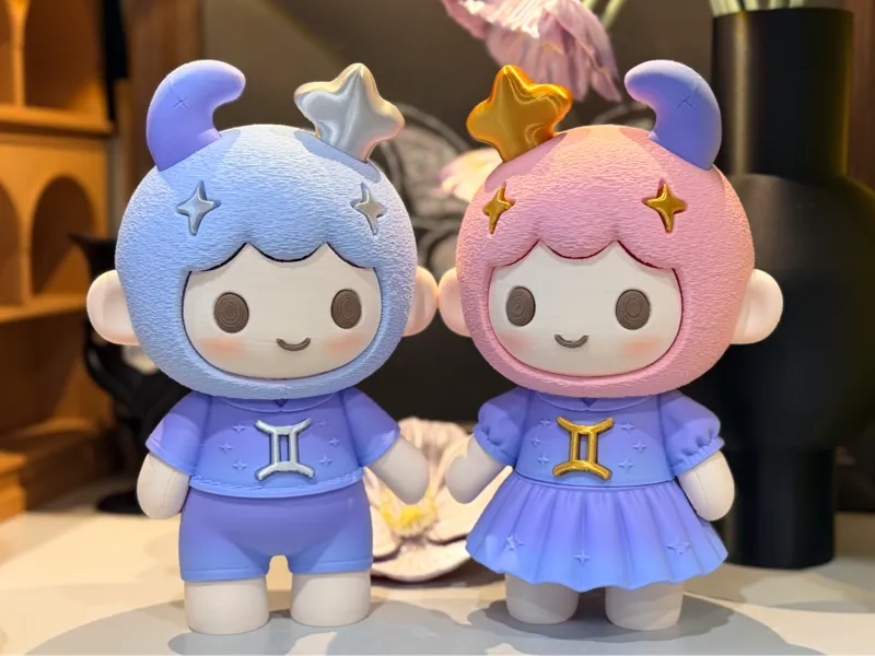 双子座 双子 双子座标志 十二星座 盲盒 娃娃 公仔 模型 手办双子星座 拆件分色 免AMS