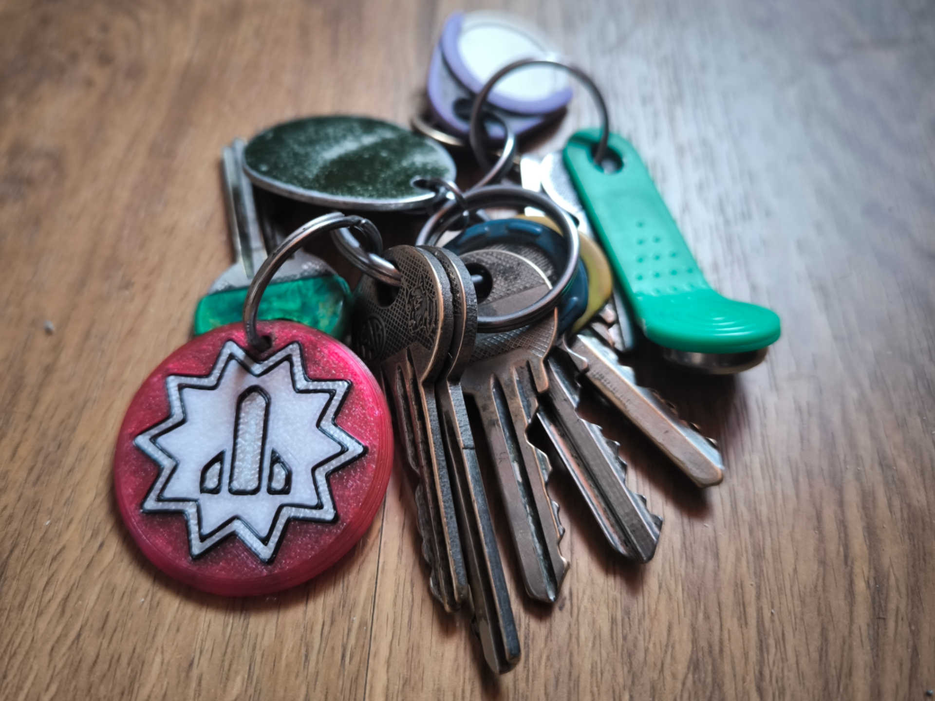 Dr. Stone Science Shield Keychain