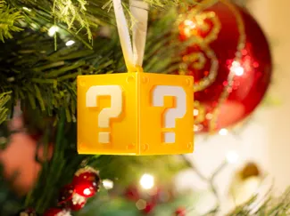 Super Mario Box Christmas Tree Ornament