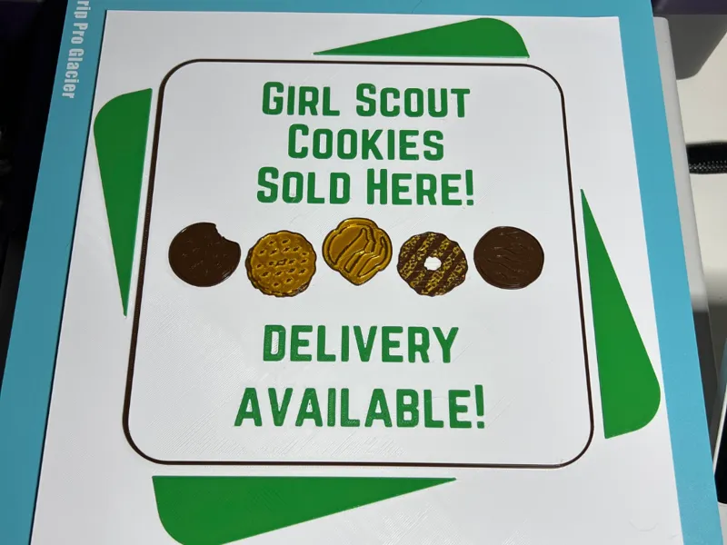 Girl Scouts Cookies Sign