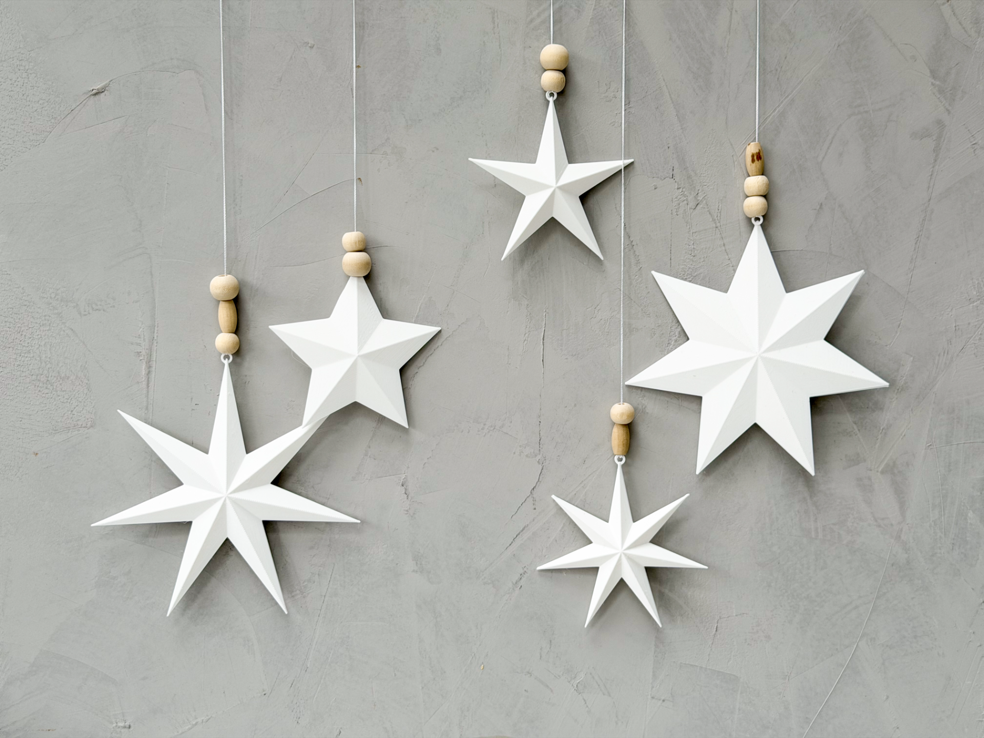 Miniatura de FoldStar – Origami Look Christmas Star Ornaments