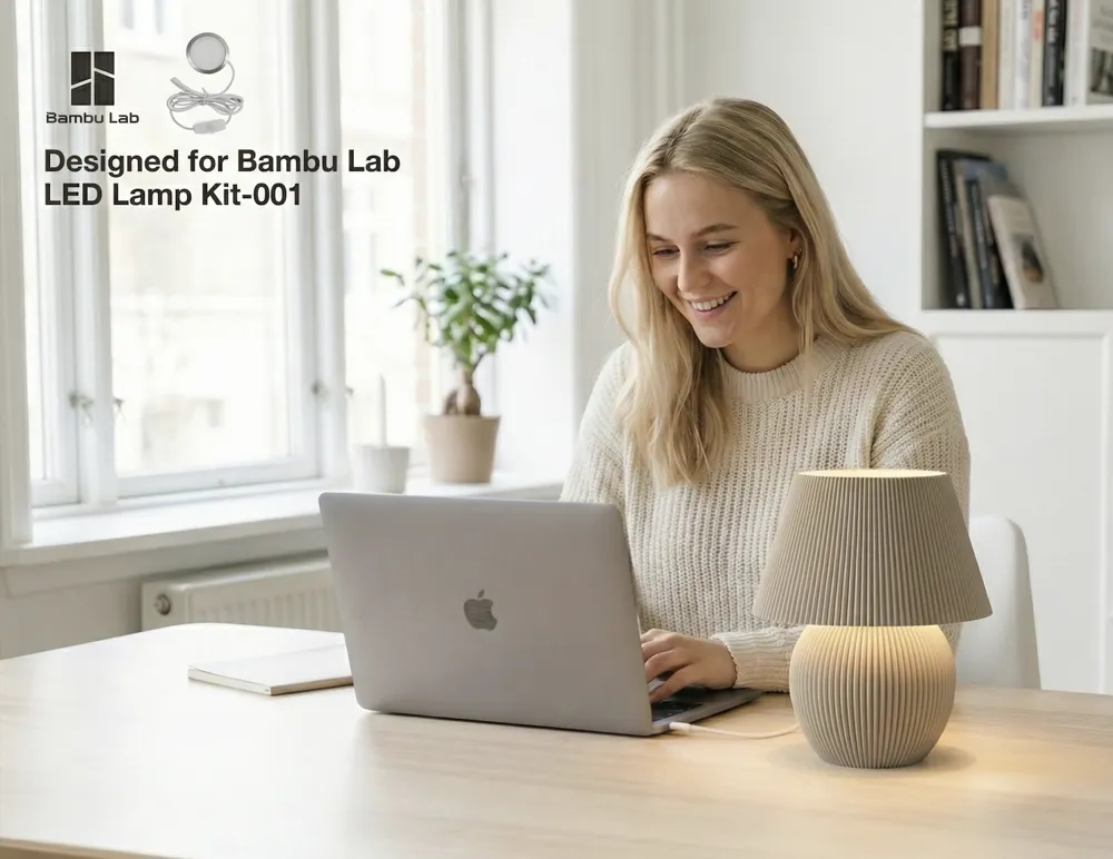 تصميم خاص على شكل فطر مخملي خفيف من الخيزران المزخرف ليلاً