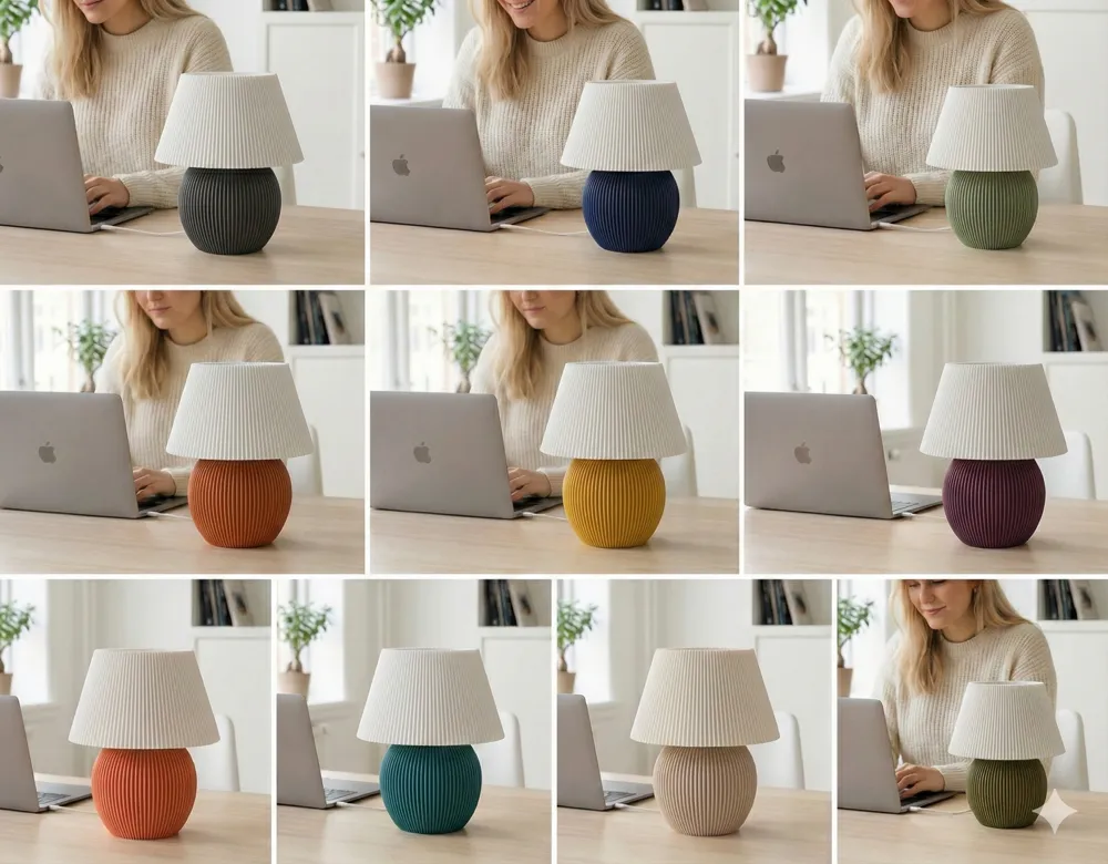 تصميم خاص على شكل فطر مخملي خفيف من الخيزران المزخرف ليلاً