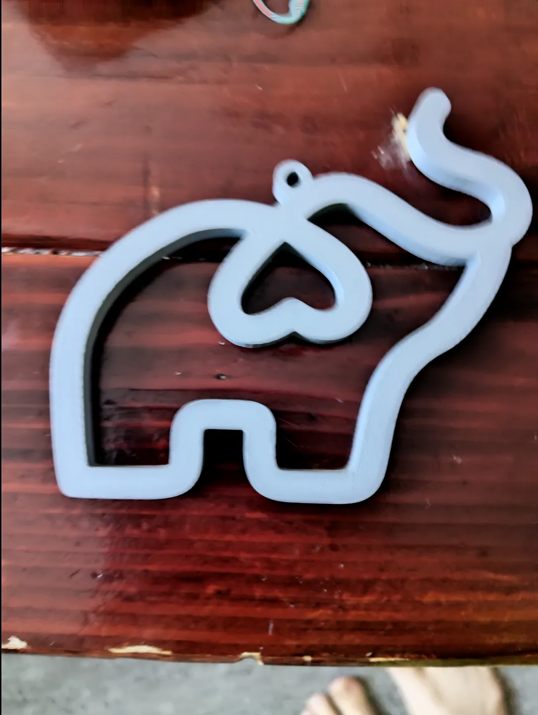Elephant ornament/keychain/earring/house decor view 2