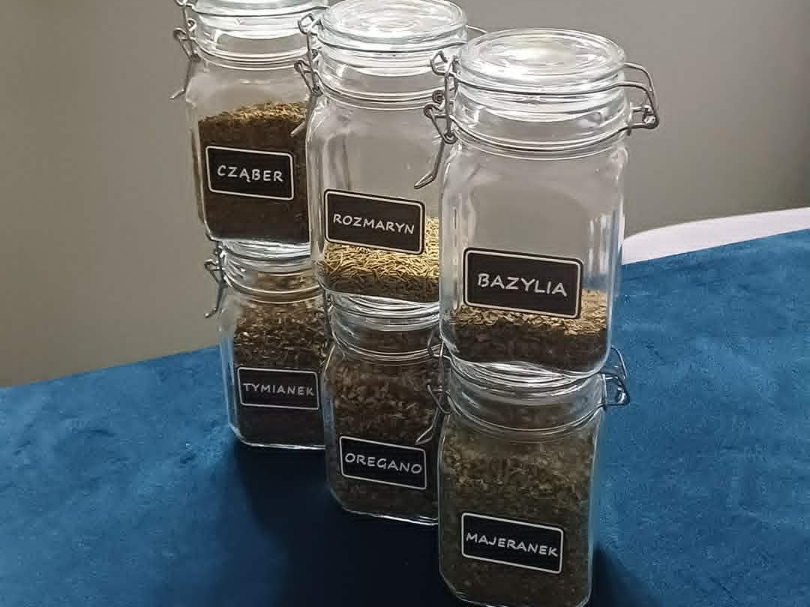 ZESTAW ETYKIET ZIÓŁ NA SŁOIKI 25x43mm NO AMS!