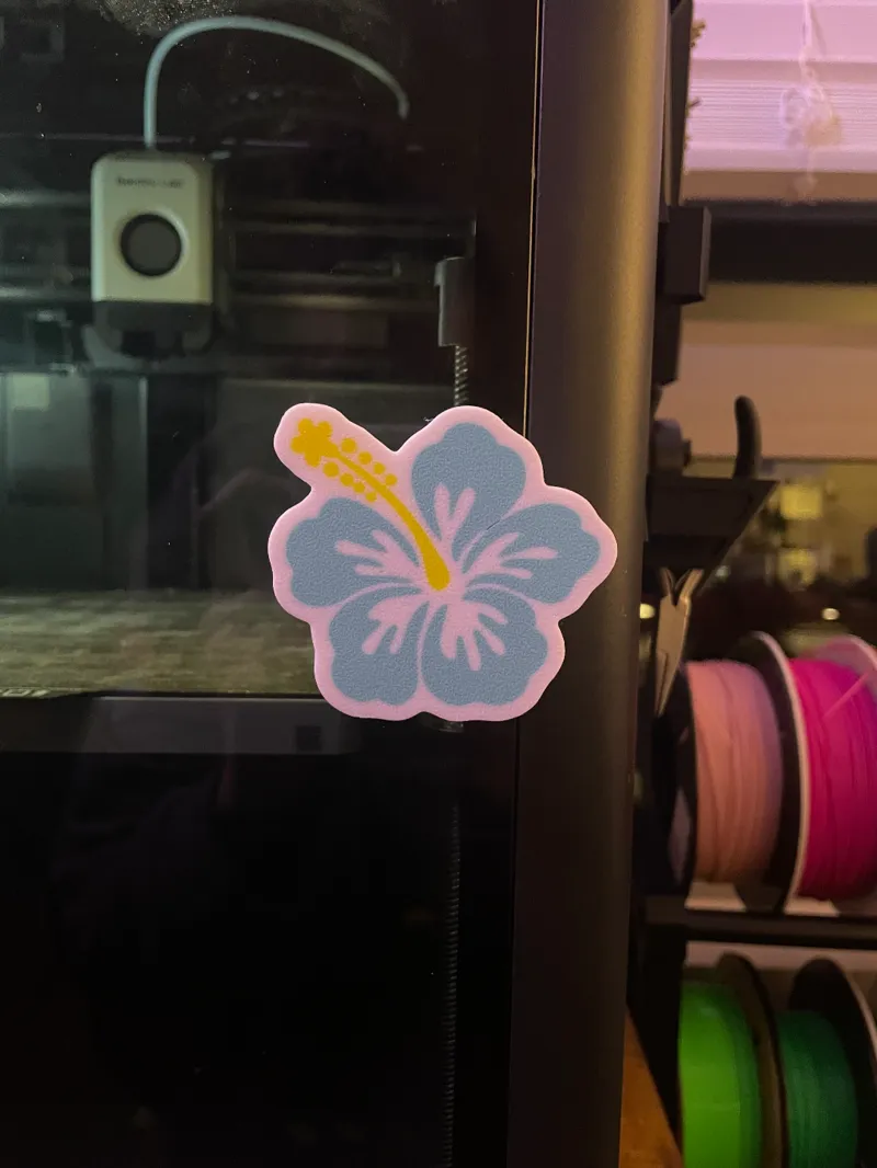 Hibiscus Flower P1S & X1C Door Handle
