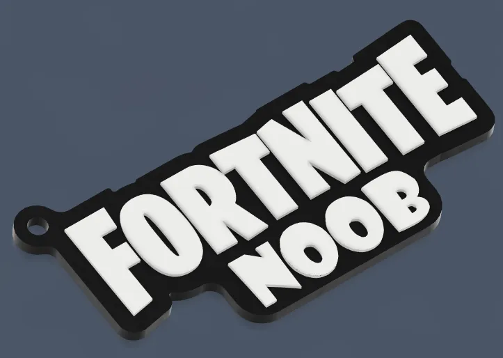 Fortnite Noob keychain attachment
