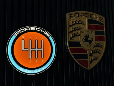 SAVE THE MANUALS – LED Lightbox for Porsche Fans