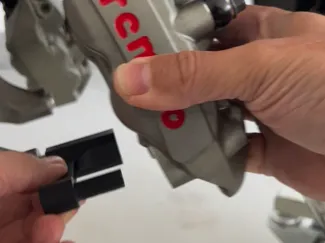Brake Caliper Holder for Easier FrontWheelRemoval 