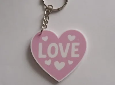 heart-shaped keychain