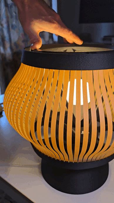 Twisting Barrel Lamp – Mechanical Light Dimmer