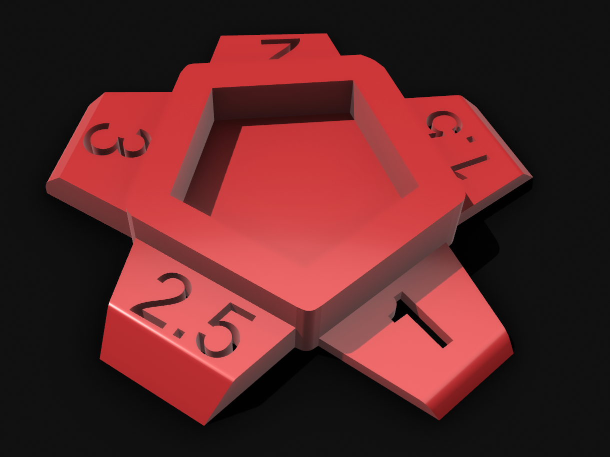 Tile Spacer from 1 to 3mm with 5 steps