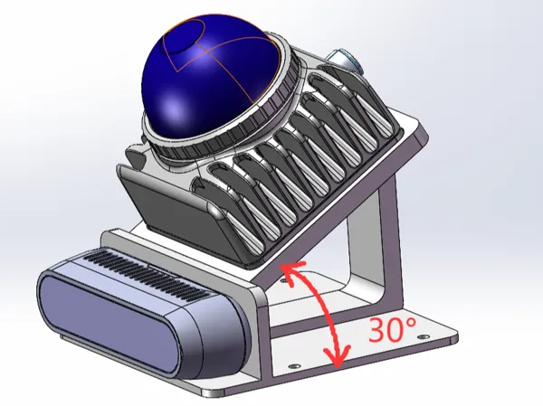 Support caméra D435i et LiDAR MID360