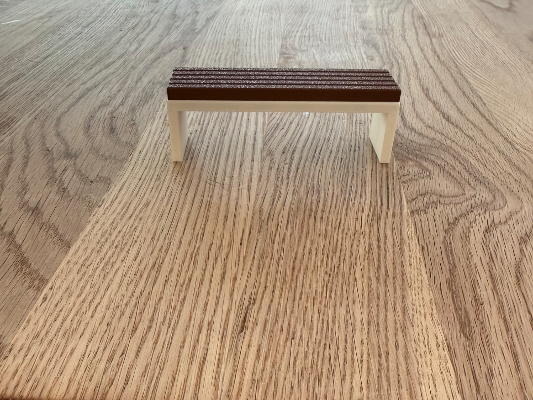 Banc long 1:14 avec assise