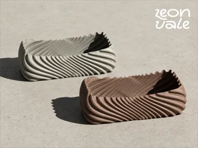 Wave Curve Surge Curve Square Storage Box Vessel