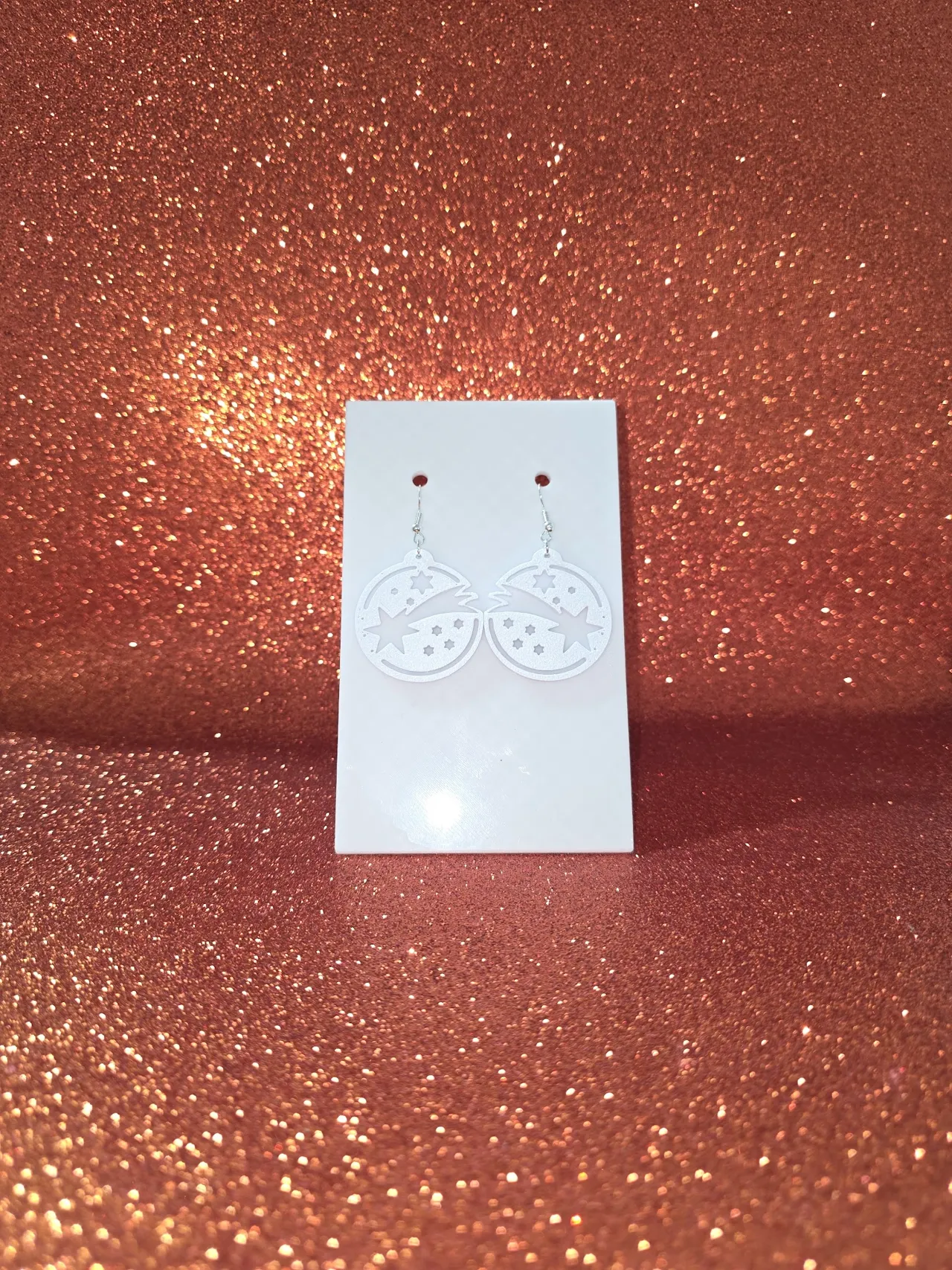 Comet star earrings view 2