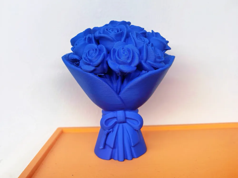 Rose | Wrapped Bouquet Ornament - Free 3D Print Model - MakerWorld