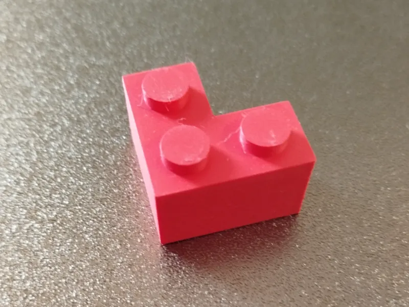 200% Brick 2x2 Corner Basic Stone Klemmbaustein