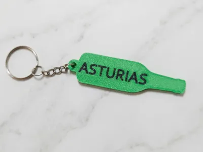 Cider Bottle Keychain