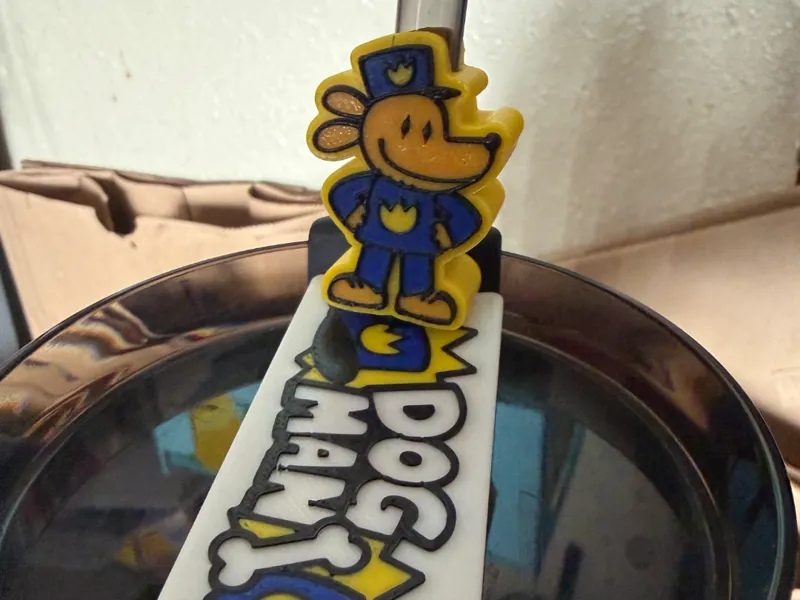 Dog Man Stanley 10mm Straw Topper