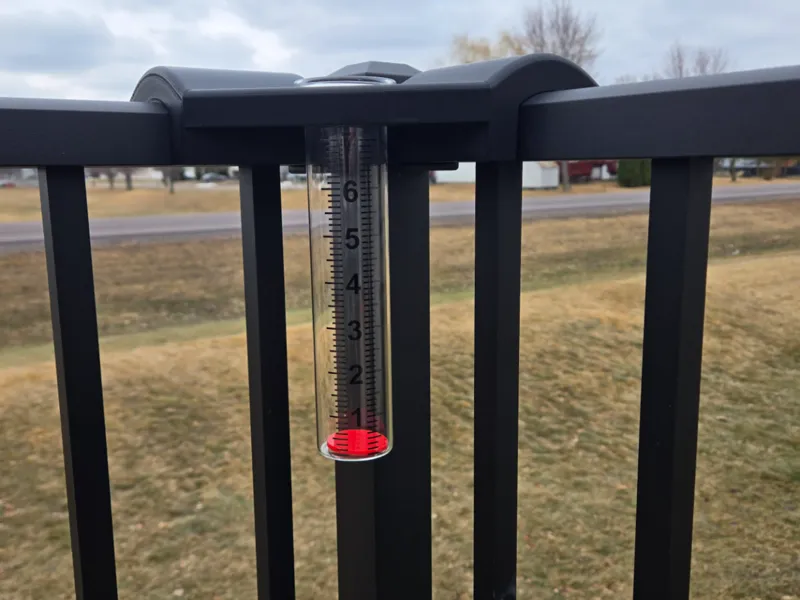 Westbury Tuscany Railing Corner Rain Gauge Mount