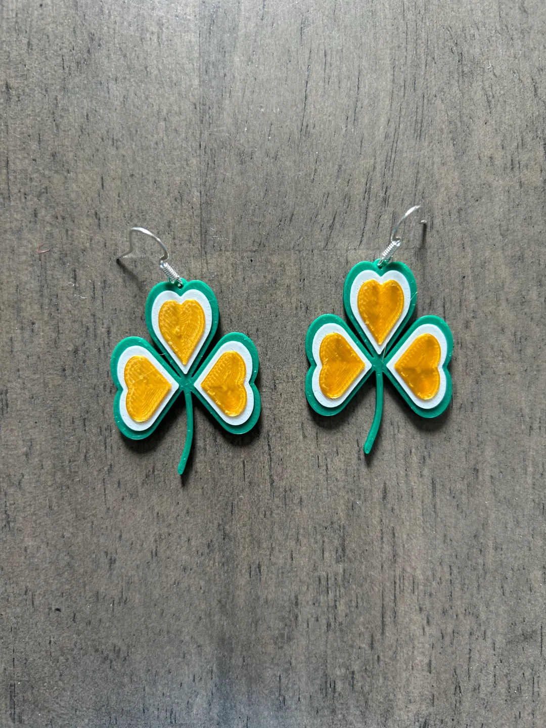 Shamrock Earrings for St. Patrick's Day view 2