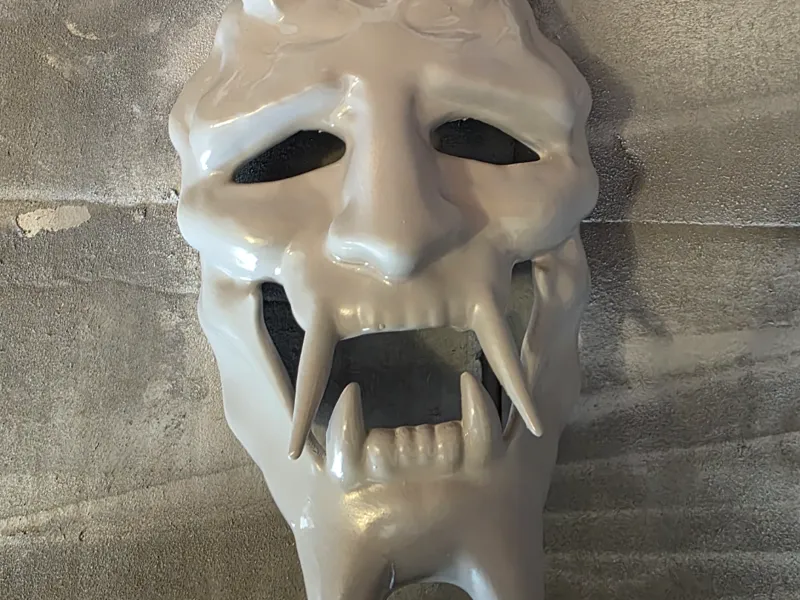 Neon White inspired Oni mask