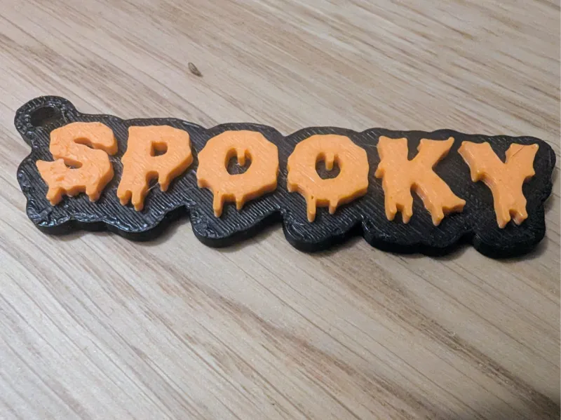 Spooky halloween keychain
