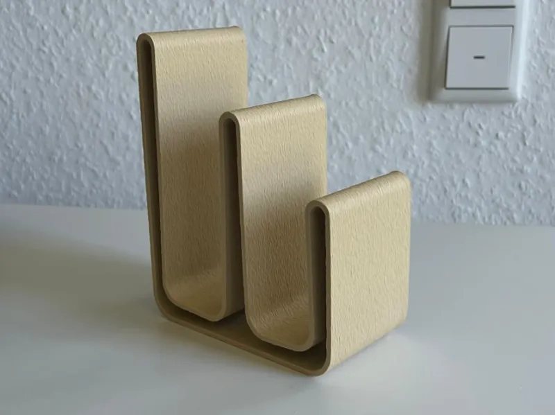 Doppel-Bücherhalter mit Fuzzy Skin