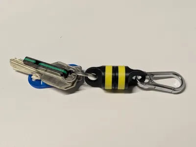 Extra strong magnetic quick-release keychain